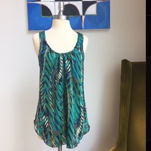 Sexy Chic Ruffle Back Blouse Tank Top